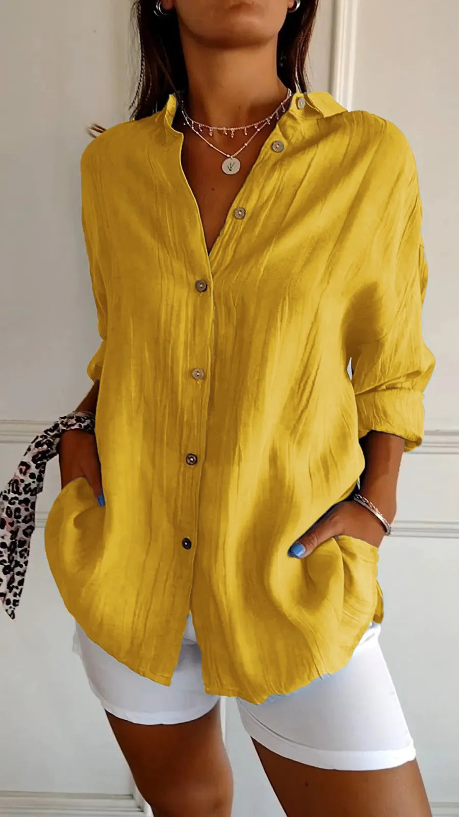 Chemise Femme à Plis