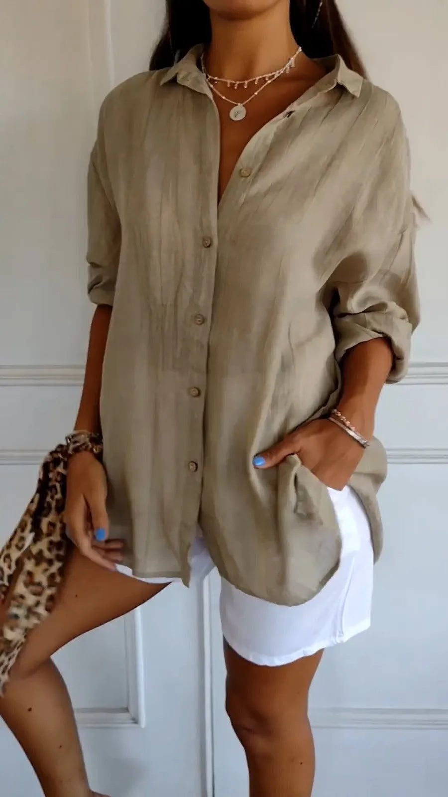 Chemise Femme à Plis