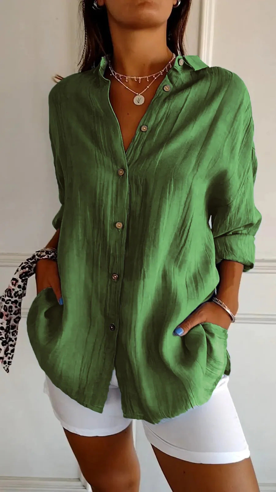 Chemise Femme à Plis