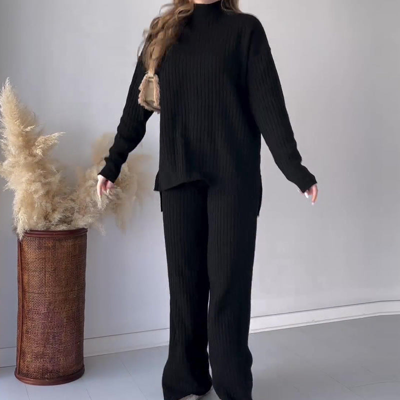 Ensemble Col Rond Pantalon Large