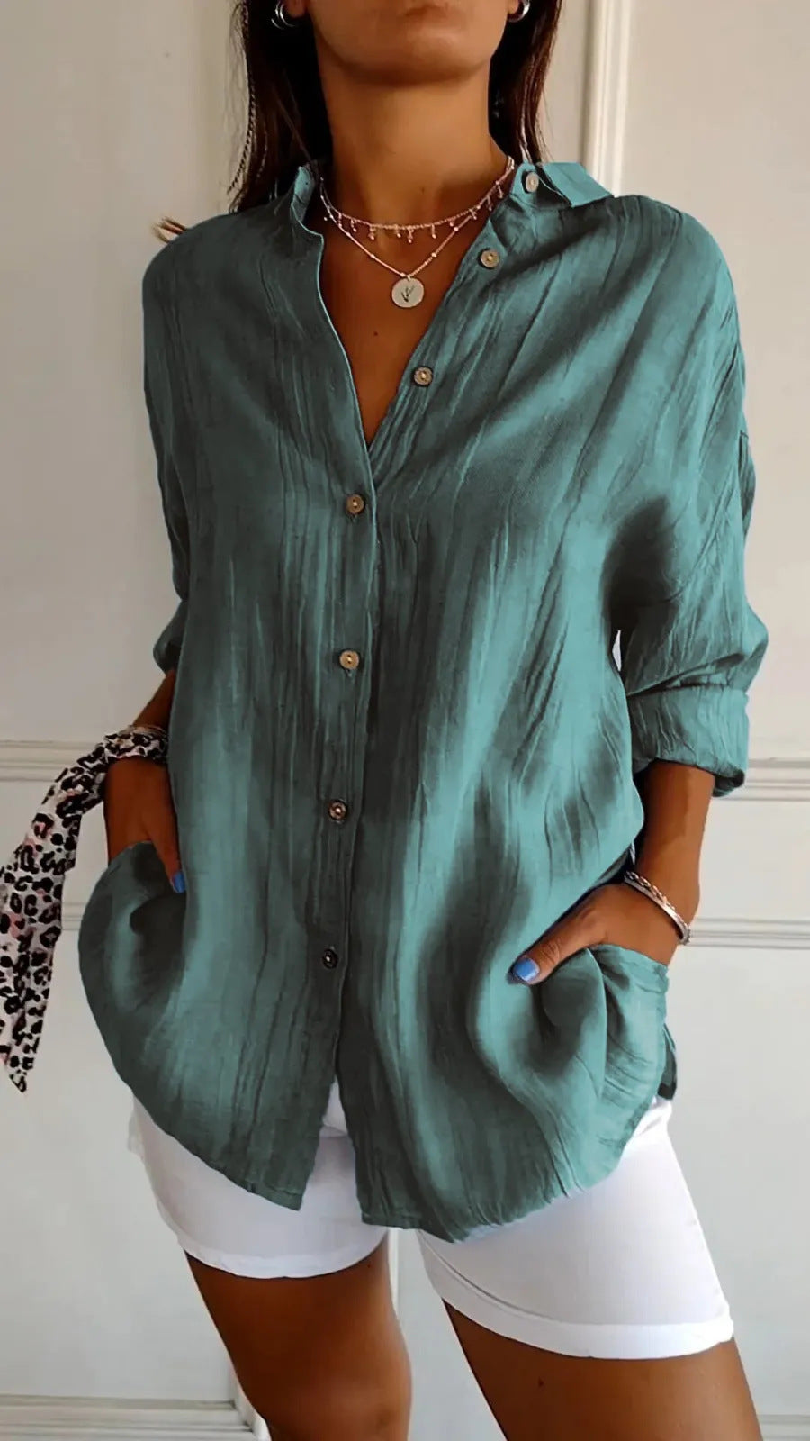 Chemise Femme à Plis