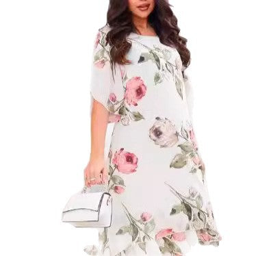 Robe en chiffon imprimé