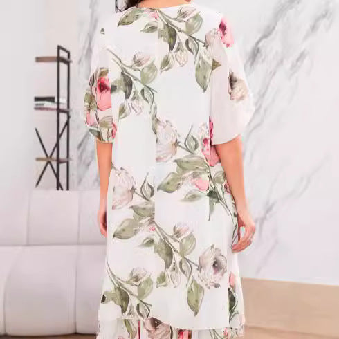 Robe en chiffon imprimé