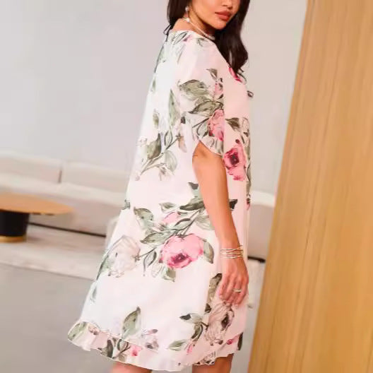 Robe en chiffon imprimé