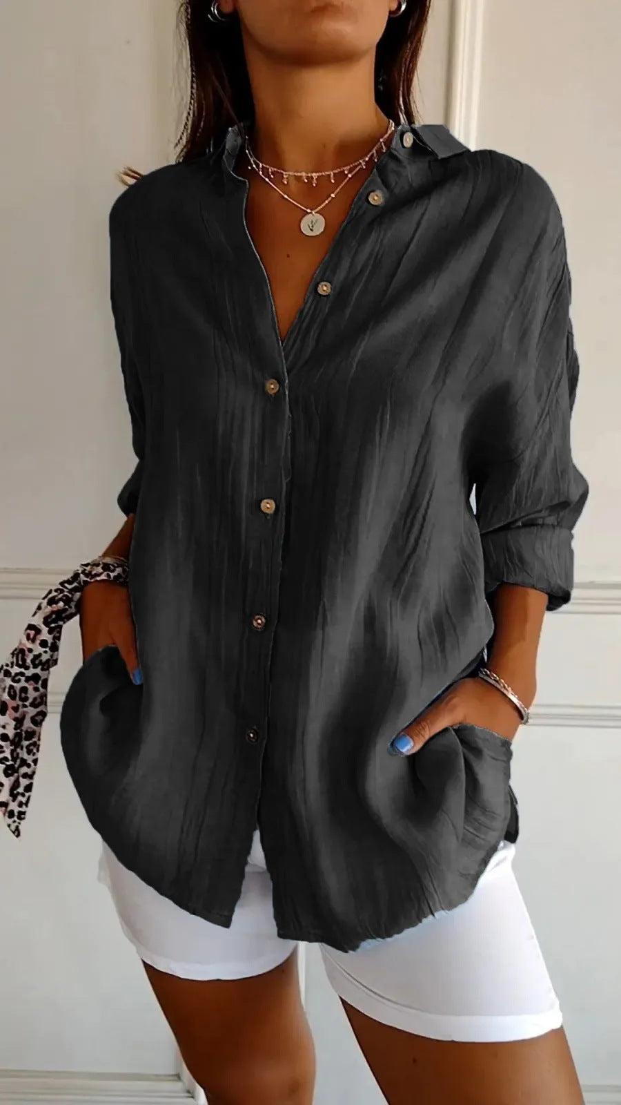 Chemise Femme à Plis