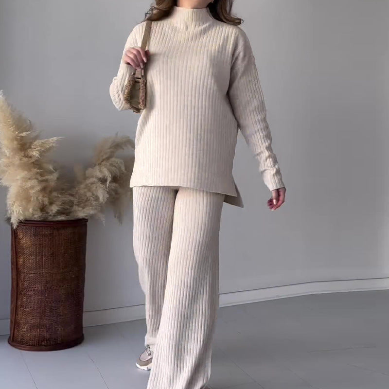 Ensemble Col Rond Pantalon Large