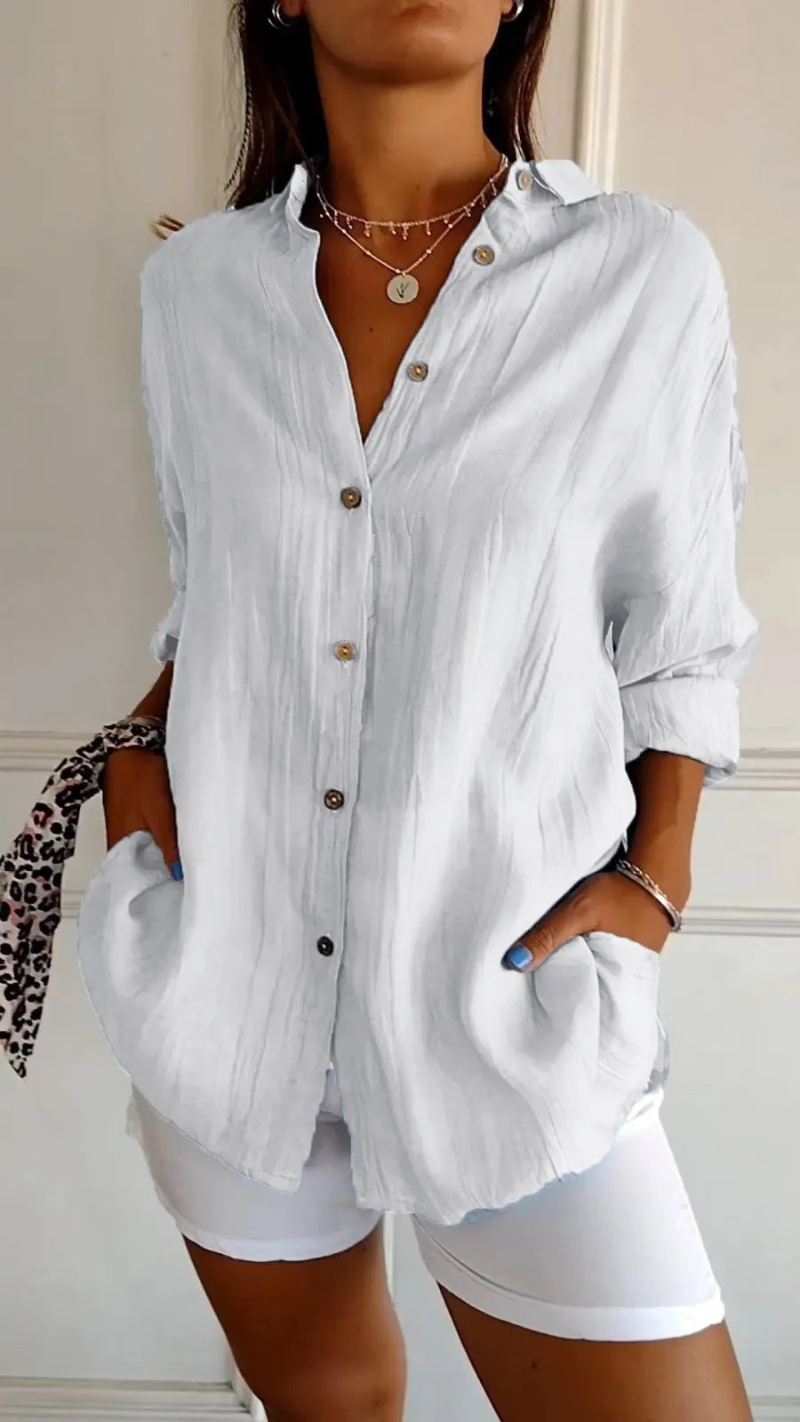 Chemise Femme à Plis