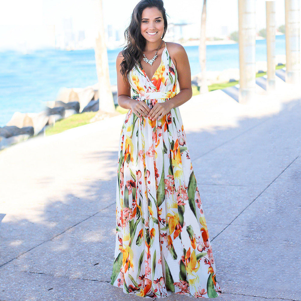 robe longue fluide bohème