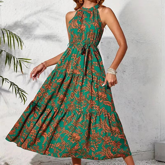 Robe bohème sans manches